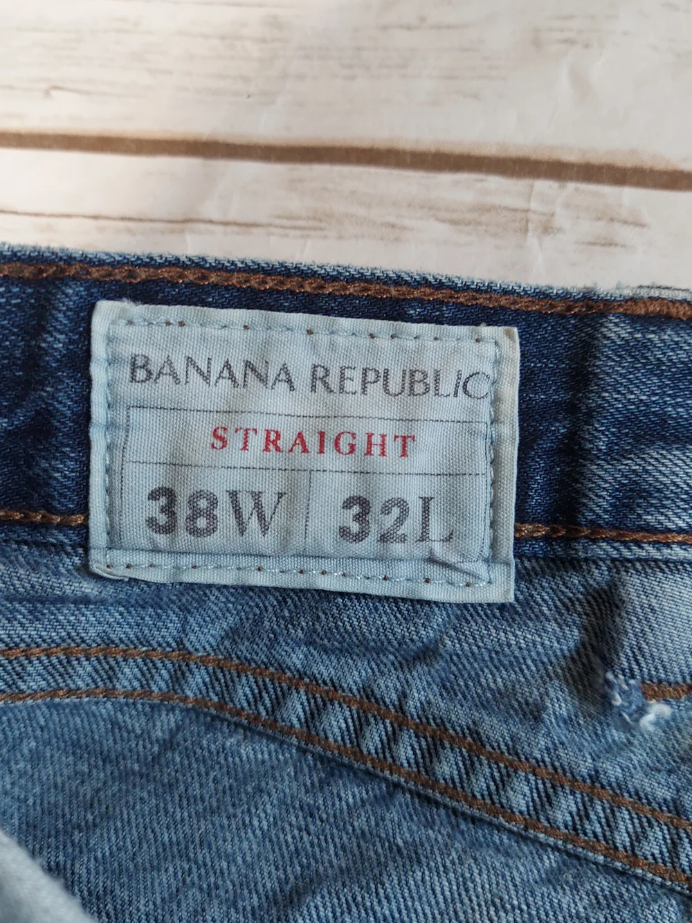 Men's Banana Republic Straight Leg Denim Jeans 38x32